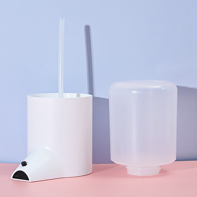 Automatische Vloeibare Hand Zeepdispenser Inductie Schuimende Zeepdispenser Voor Badkamer Keuken Woonkamer, Wit
