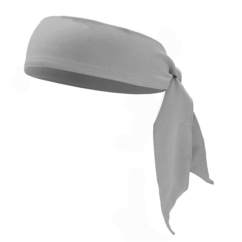Banda para el pelo para deportes al aire libre, banda para el pelo para tenis, correr, banda para el pelo Unisex, diadema antitranspirante para entrenamiento y ciclismo, 1 unidad: Silver gray