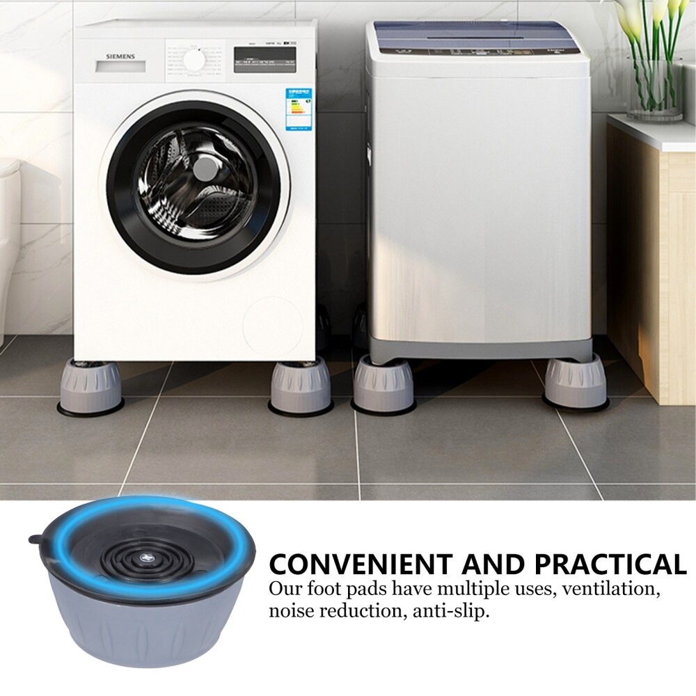 4pcs Heightening Pads Washing Machine Pads Foot Mats Furniture Pad Supplies