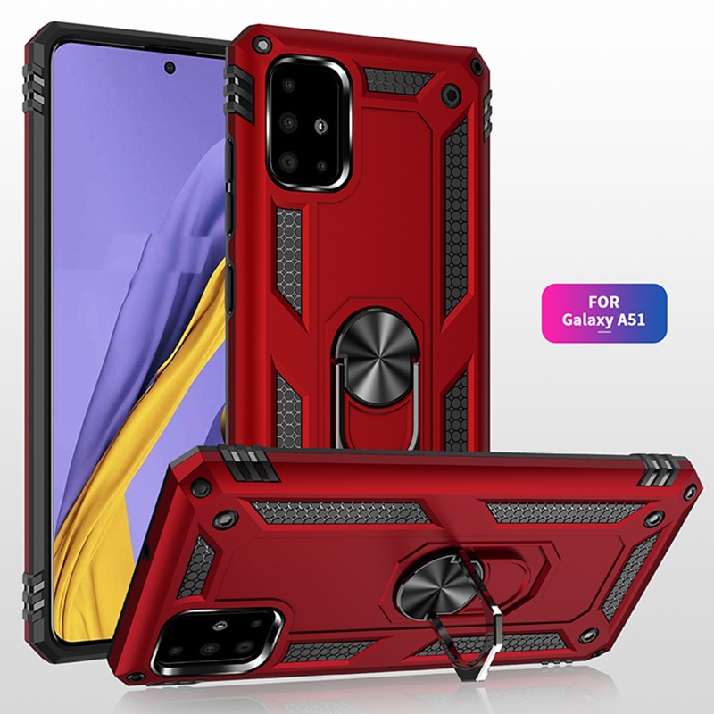 Voor Samsung Galaxy A51 Case Cover Siliconen Anti-Val Armor Cover Telefoon Gevallen Voor Samsung A51 Een 51 Luxe bumper Back Shell 6.5"