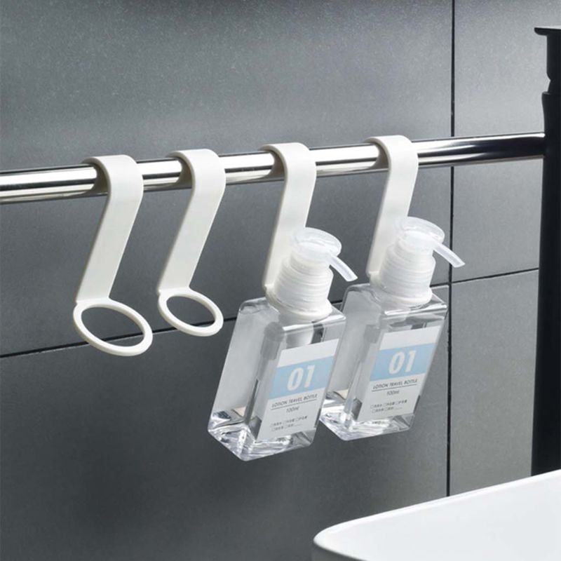 8 Stuks S Vormige Badkamer Douche Shampoo Fles Houder Haak Opknoping Opslag Keuken Accessoires Organisator