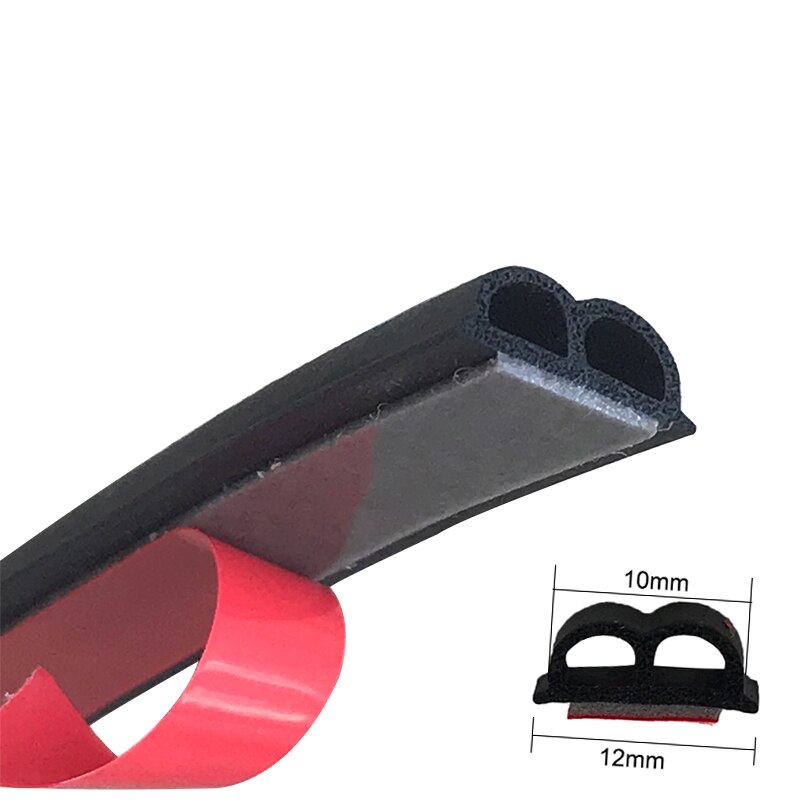 2meter Grote D-Vorm Auto Rubber Afdichting Voorruit Seal Strip stofdicht Anti-geluid Afdichting Strips: B type