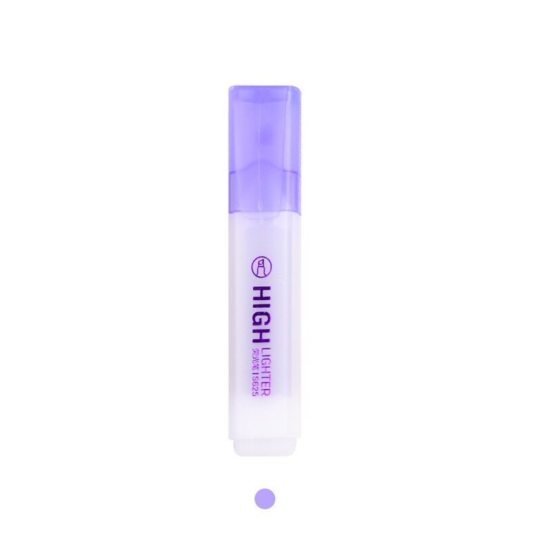 Rotulador subrayador de tamaño Jumbo transparente, para papel, copia de Fax, marcador de Punto, accesorios de oficina, suministros escolares, F070: Purple