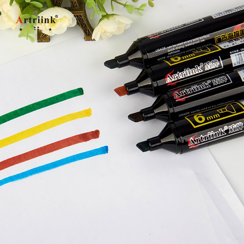 12Stck Pop Wasserdichte Farbe 30MM 20MM 12MM dauerhaft Nachfüllbare Marker Stift Skizzieren Graffiti Marker Poster stift Schule Liefert