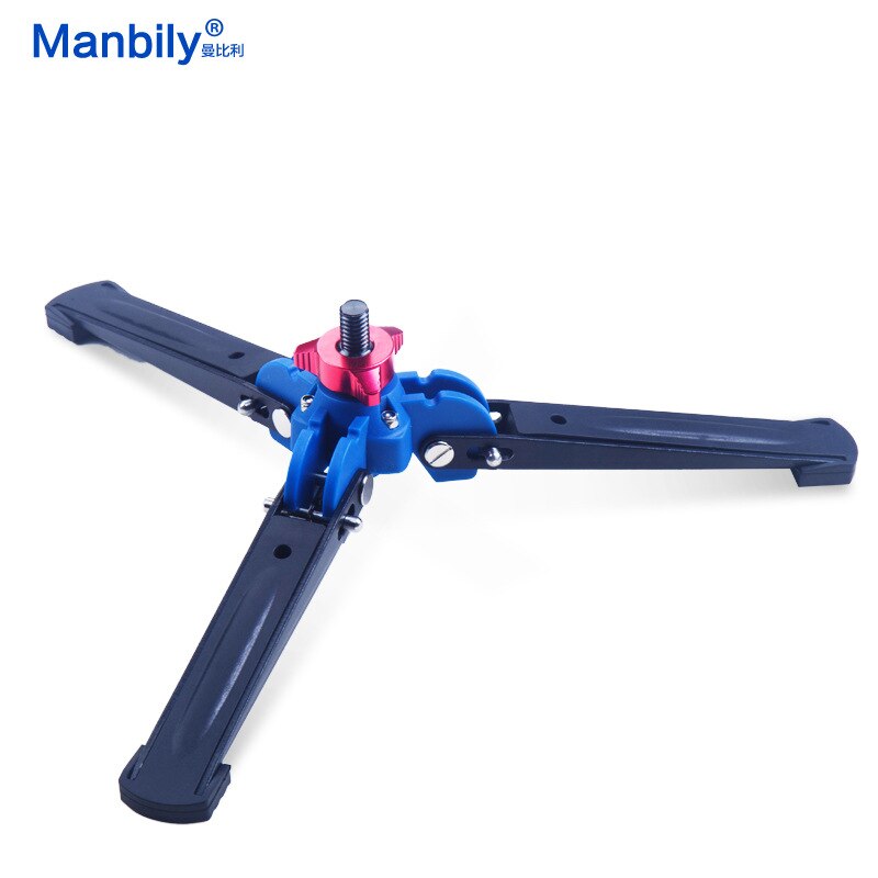 Manbily M1 M2 Hydraulic Universal Three Feet Portable Support Stand Base Monopod Stand for Monopod Ballhead with 3/8" screw
