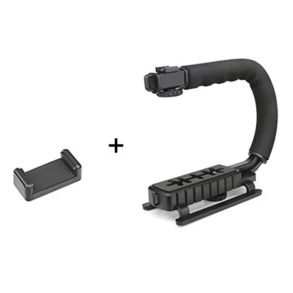 Universell kamerastabilisator u-formad dv handhållen c-frame fotografering gimbalstabilisator för dslr, slr, dv-kameror mobiltelefon: Grön