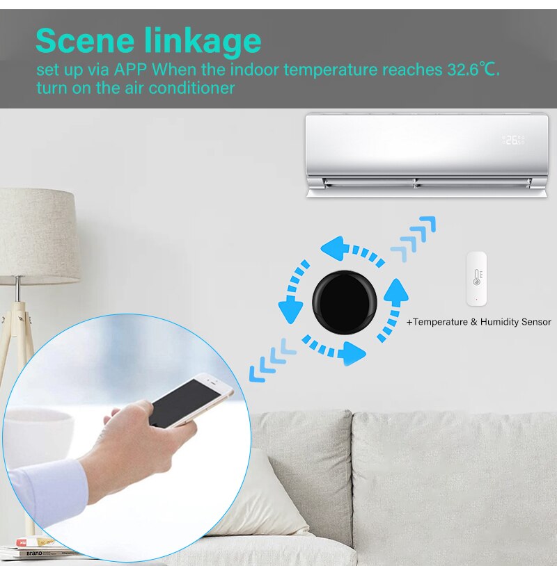 Smart Afstandsbediening Tv Airconditioner Wifi-Ir Infrarood Voice App Controle Universele Controller Met Tuya/Smart leven App