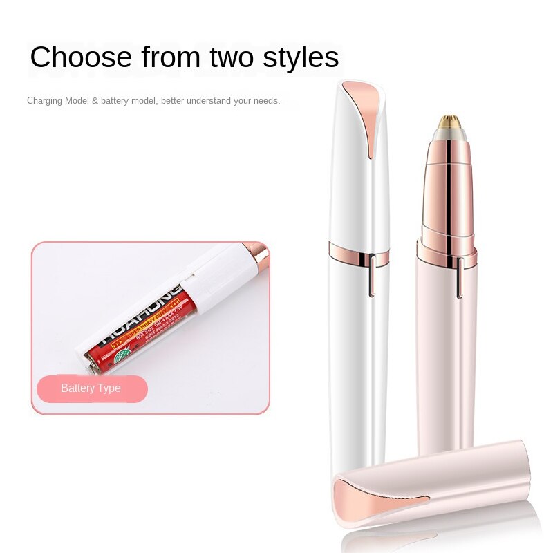 Mini épilateur électrique, stylo rasoir de sourcils, rasoir à sourcils, multifonction, sans douleur, pour le visage