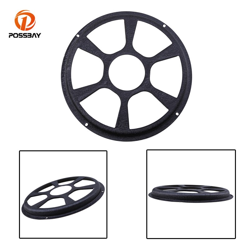 POSSBAY Universal 10" 12 Inch Car Audio Speaker Grille Guard Cover Black Auto SUV Subwoofer Sub Woofer Protector Round Grilles