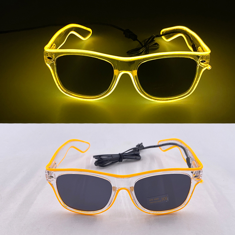 Fluorescerande led-fluga som lyser upp gentleman slipsbar klubb rekvisita neonglödande dans maskerad herrfluga kostym