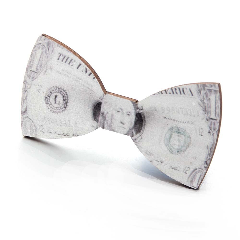 Wooden bow tie bow tie pattern: Green