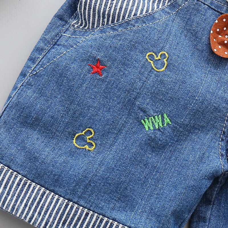 9 M-2 T Baby Overall Kleinkind Jungen Mädchen Jeans Overall Sommer kurze Hose Kleinkind freundlicher Strampler Kappe Hund Gesamt für freundlicher Kleidung