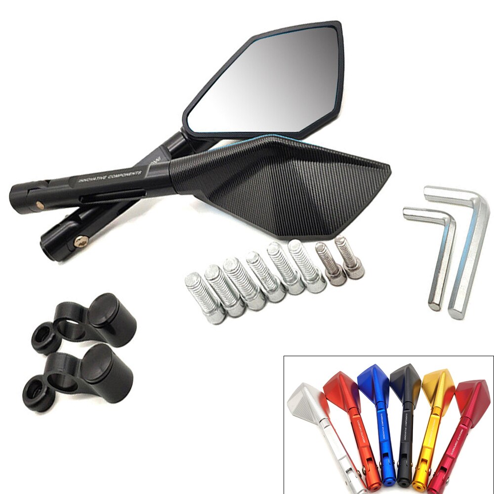 CNC Universal Motorcycle Mirror Rearview Side Mirrors Motorbike Accessories For Ducati 400 620 695 696 796 821 797 900 MONSTER