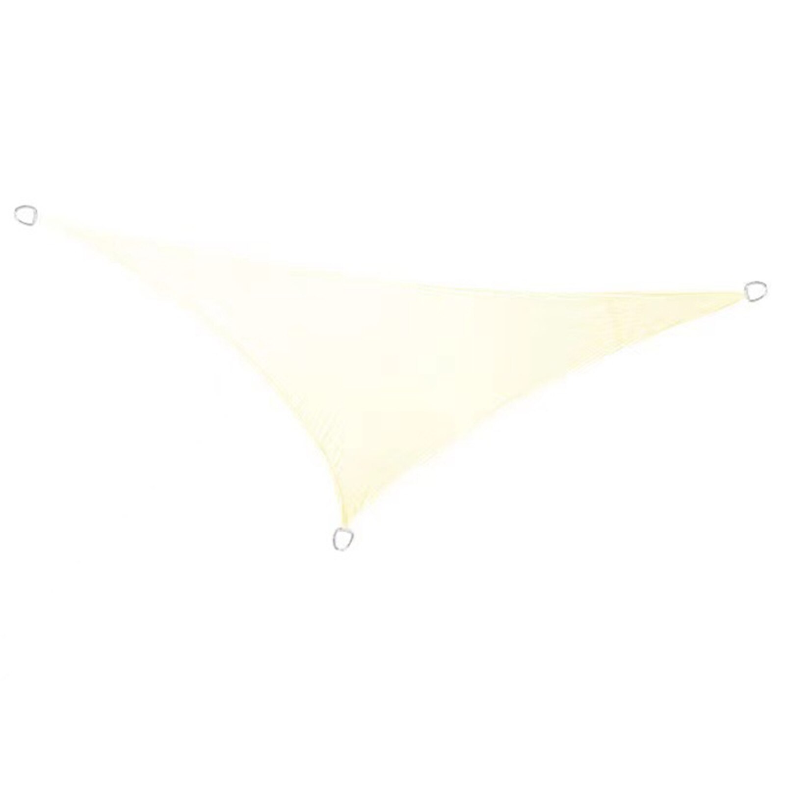 Triangular Polyester Waterproof Sunshade Canopy Outdoor Camping Awning: WHITE
