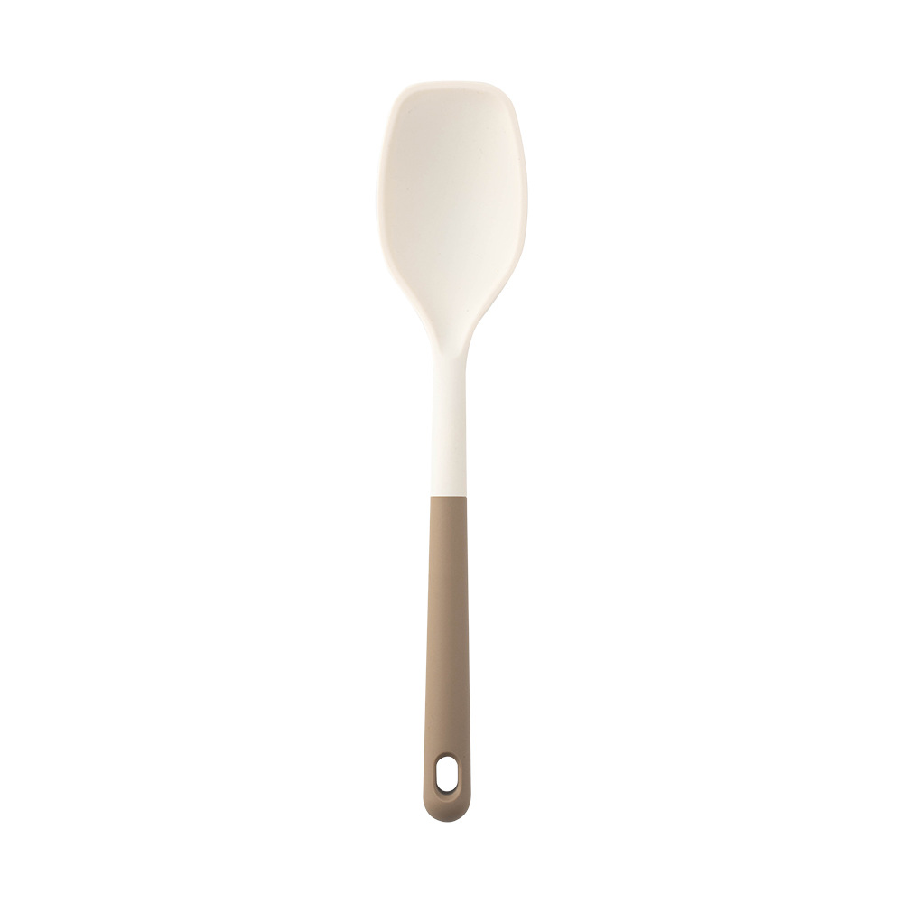 Kitchen Silicone Kitchenware Set Cooking Spatula Colander Rice Spoon Ladle Spaghetti Claw Oil Brush Tools for Baking: light green