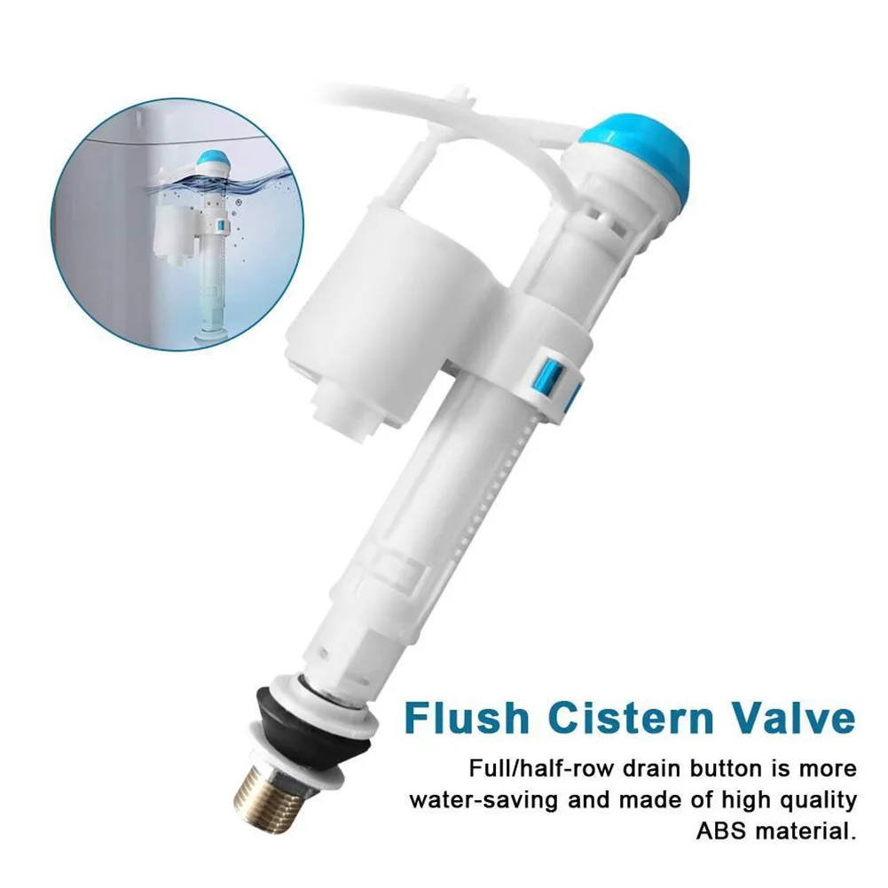 1/2in Bottom Entry Toilet Fill Valve Cistern Fittings Adjustable Float Filling Valves Household Toilet Cistern Fill Valve Acces