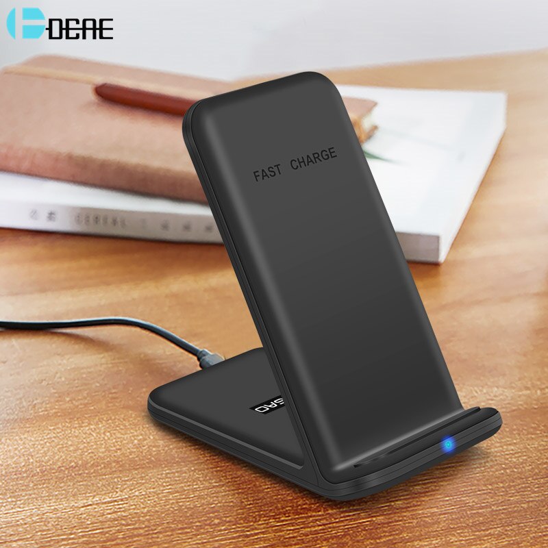 DCAE 15W Qi Wireless Charger Type C Fast Charging Stand for iPhone 13 12 11 XR X 8 Samsung S21 S20 S10 Dock Station Phone Charge