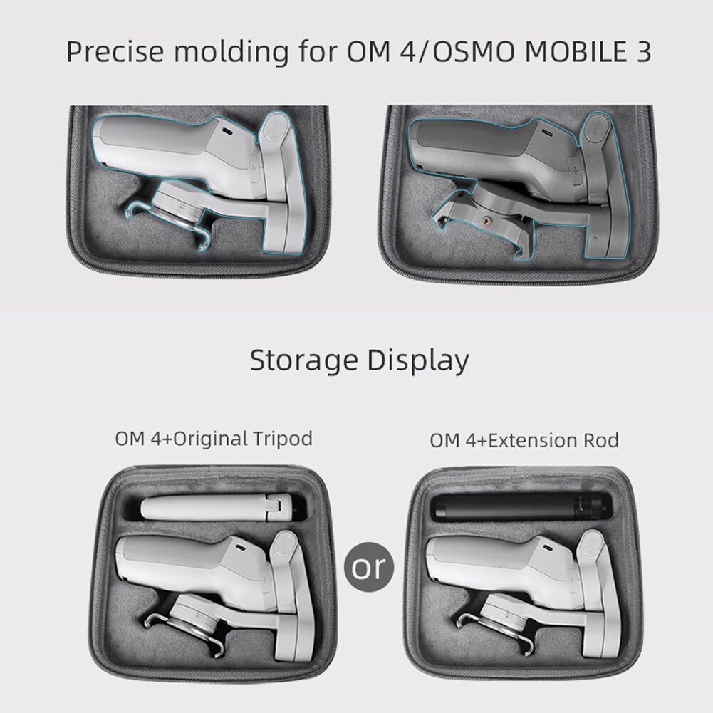 Saco de armazenamento portátil para dji om 4/osmo móvel 3 cardan pacote de proteção de armazenamento caso de transporte estabilizador portátil saco de transporte