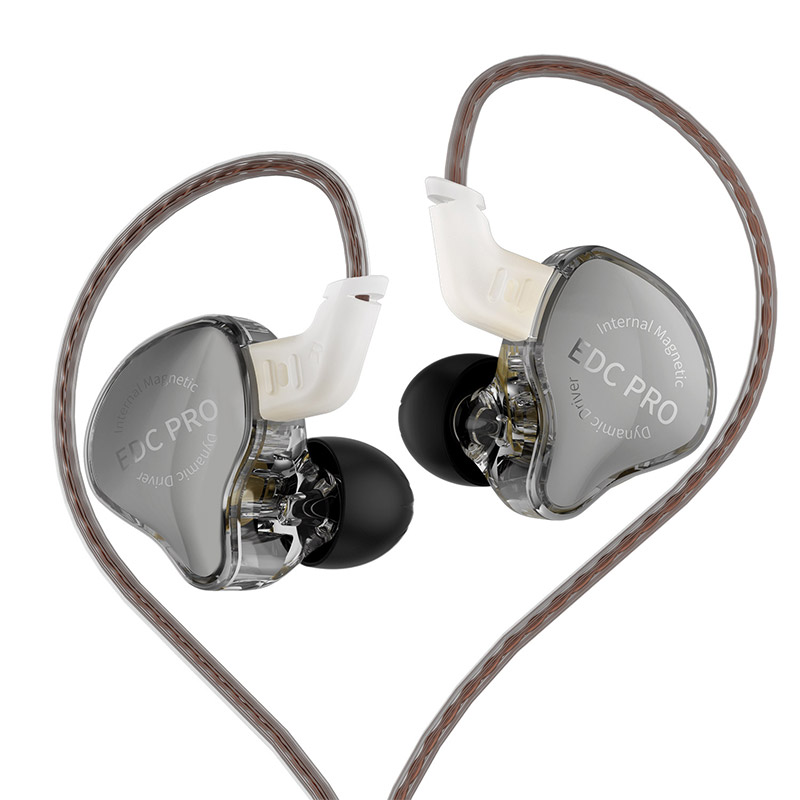 KZ EDC Pro auriculares con cable, audífonos de música de graves HIFI estéreo, Monitor en vivo de escenario, Auriculares deportivos de Metal para juegos, PK EDX PRO: Blanco