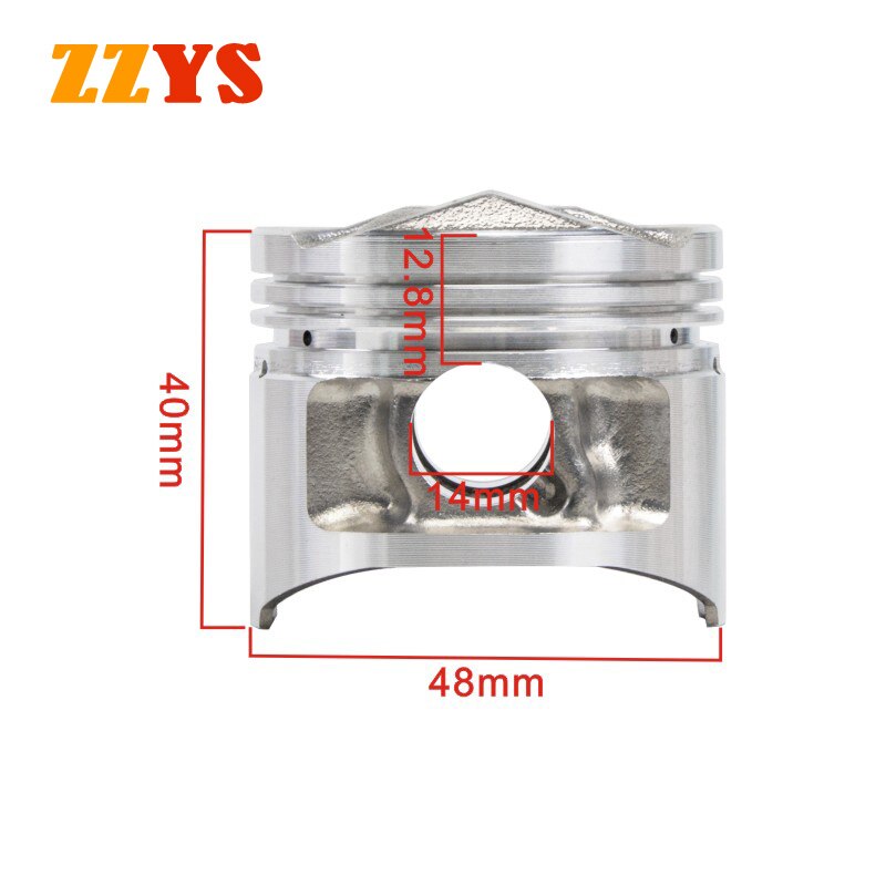 Kit de pistón y anillo de motor para motocicleta Yamaha, Kit de pistón y anillo de 48mm, 48,25mm, 48,5mm, STD + 25 + 50 + 0,25 + 0,5 para Yamaha FZ250 FZR250R FZR250 FZ FZR 250 1HX