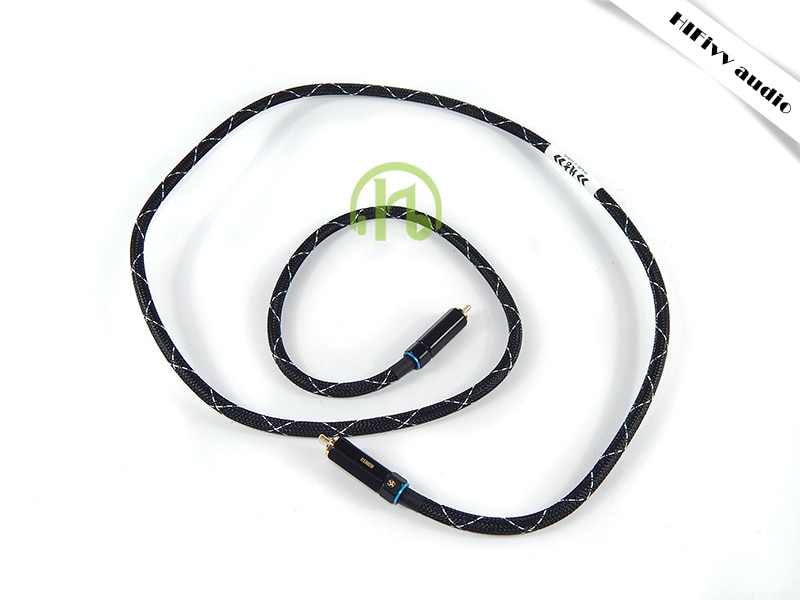hifi Audio Video 75ohm Digital Coaxial DAC Cable Press Self-locking amplifier decoder RCA cable Stereo TV Audio speaker wire