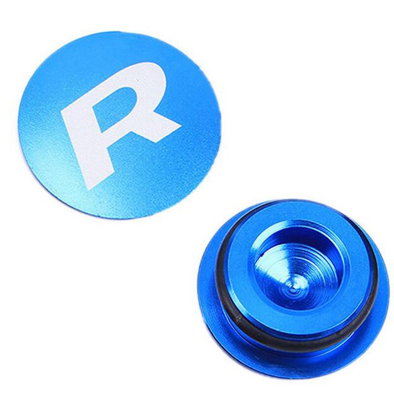 Biela de bicicletas de montaña, 2 uds., piezas de perno de brazo de manivela, soporte inferior, a prueba de polvo, cubierta impermeable, tornillo, bielas, tapón, Perno de tapa de eje BB: Azul