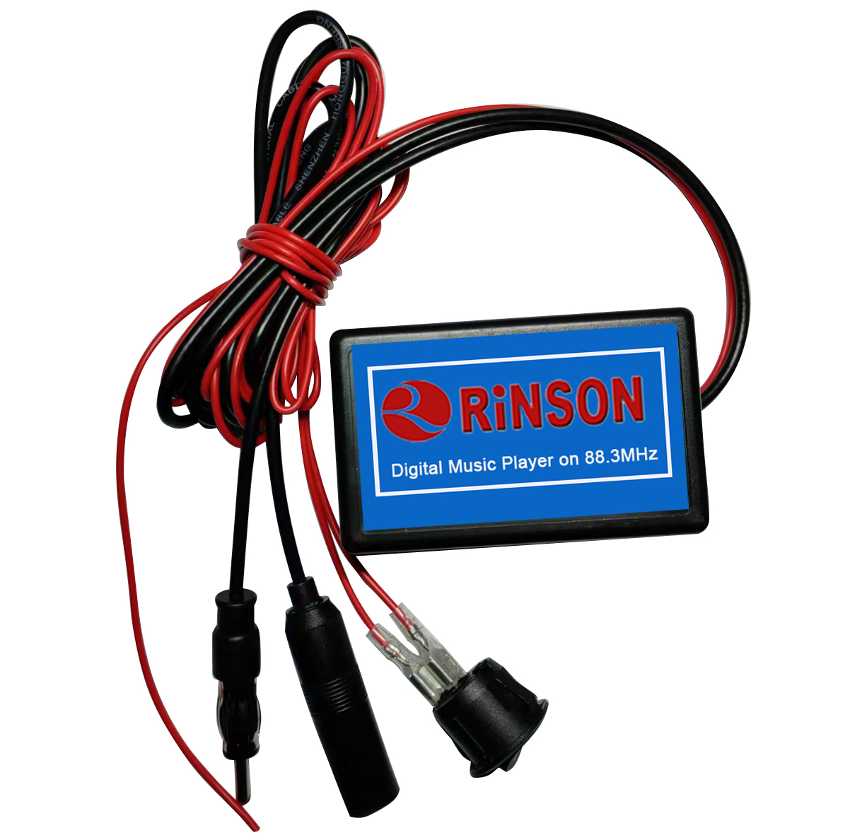 Wired FM Bypass Modulator Wired With Bluetooth input Music with switch button