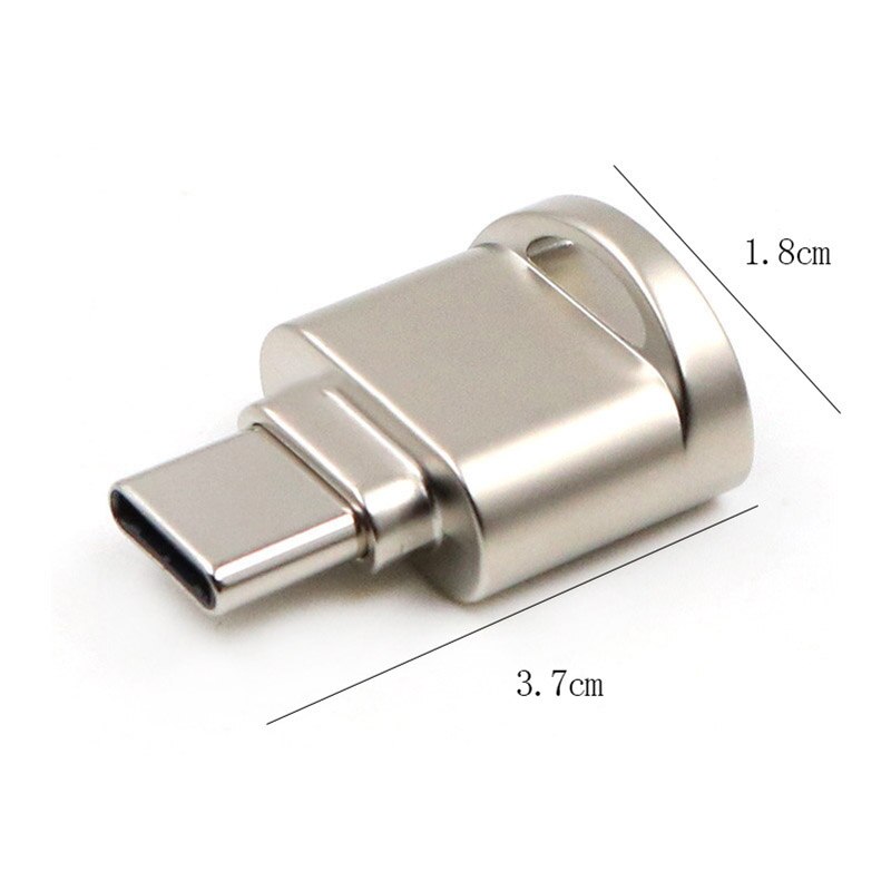 Nowy Model czytnik kart Super mini USB 3.1 rodzaj-c TF czytnik kart mikro SD ze stopu aluminium OTG dla Macbook/LeTV/Xiaomi 4C telefon komórkowy