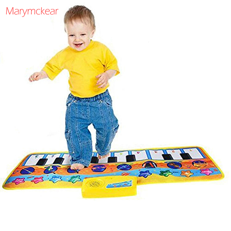 80X28 Cm Baby Muziek Piano Speelmat Multifunctionele Met Instrument Geluid Demo Songs Doek Muzikale Tapijt educatief Speelgoed Voor Kinderen