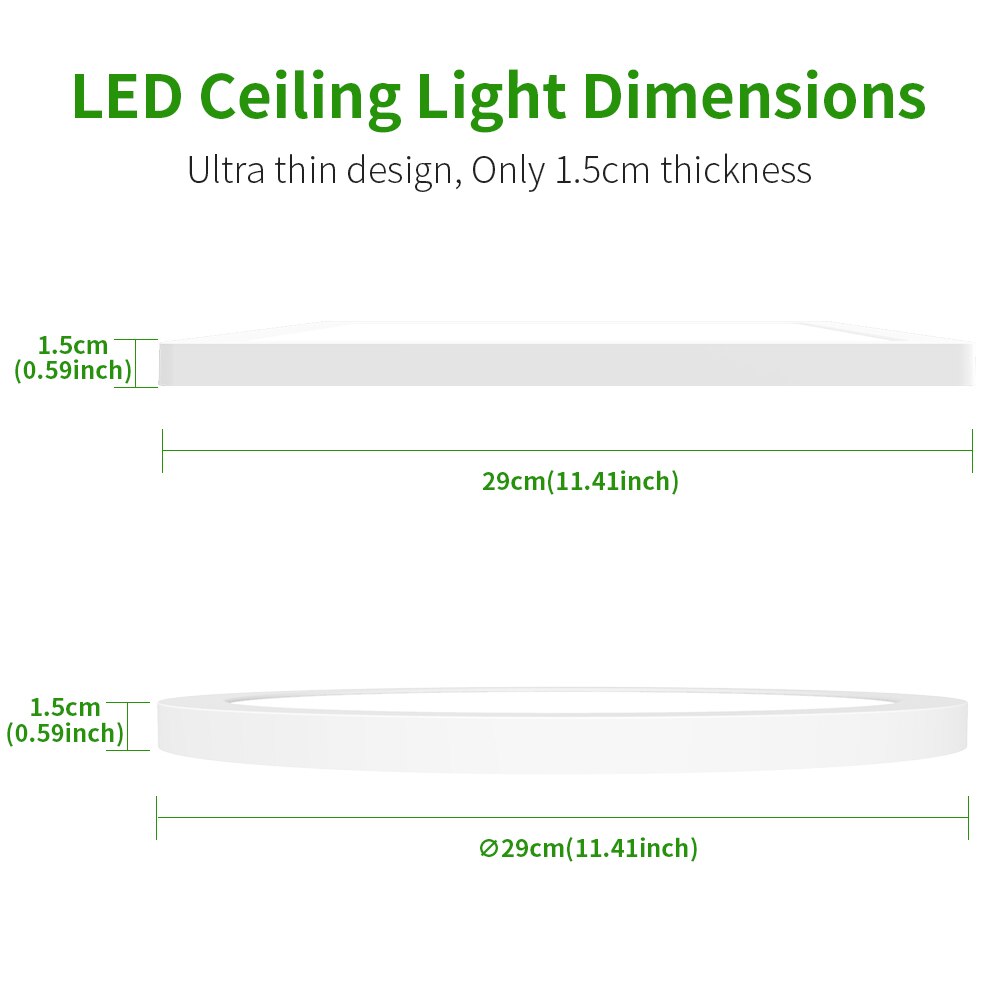 Led Plafond Verlichting 3CCT 18W 24W Moderne Opbouw Led-paneel Plafondlamp Voor Woonkamer Verlichting Armatuur