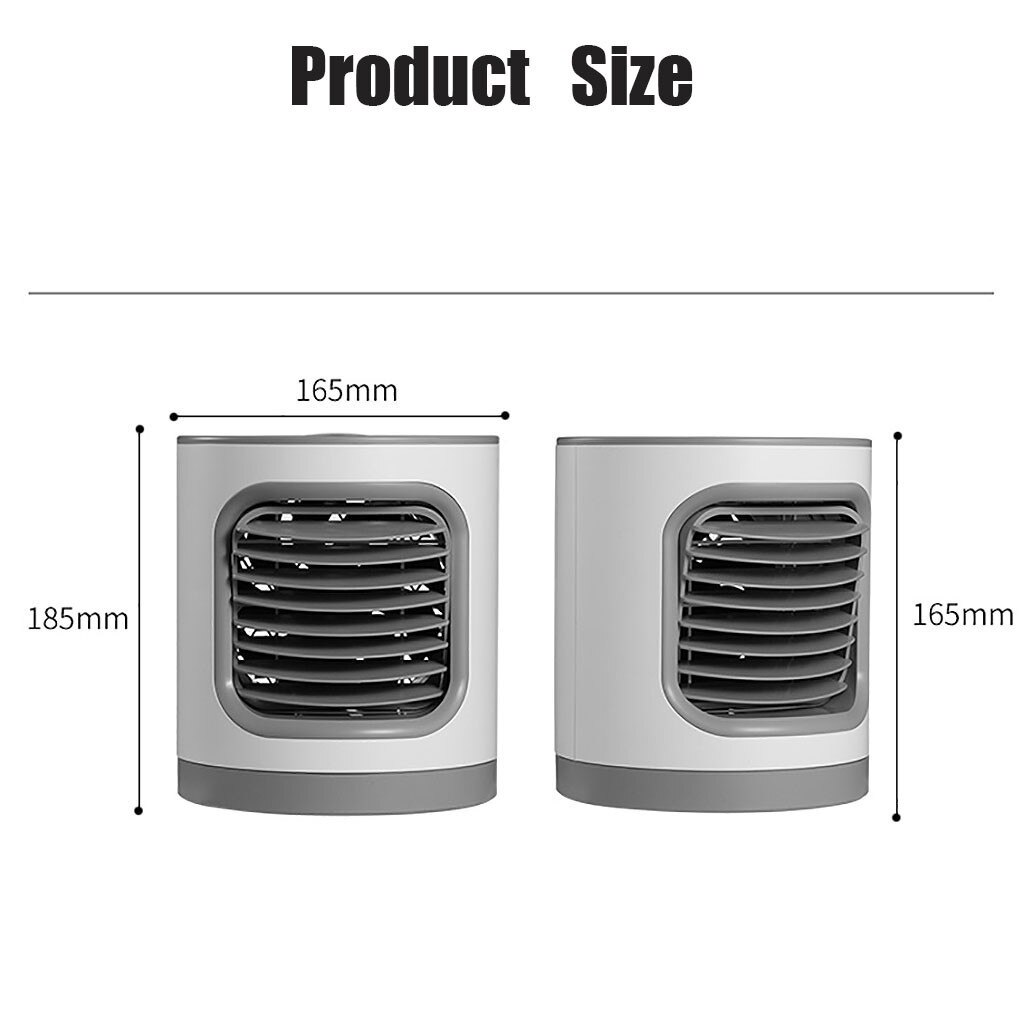 Mini Air Conditioner Portable Air Cooler Anion Fan Air Purifier Usb Charging Multifunction Air-conditioning Fan Home Cooler#gb40