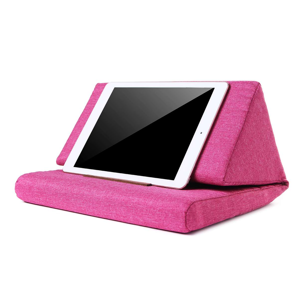 Multi-function Laptop Cushion Holder Colorful Lapdesk Tablet Stand Pillow Polyester Cutton PC Reading Bracket Pillow for ipad: Rose