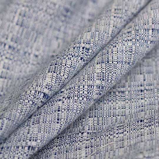 Pearlsilk Blue White Tweed Linen Flax Fabrics Garment Materials Autumn Jacket Dress Sewing Cloth For Meter Tailor: 1.5m