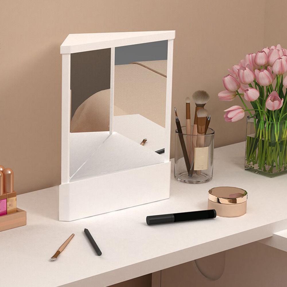 Miroir de maquillage pour le visage, Image réelle de précision, miroir de maquillage, Non grossissant, réflexions réelles, miroir de beauté, ornement de table