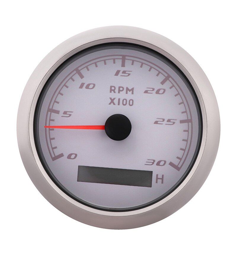 3000 RPM Car Boat Tachometer With digital Hourmeter Fit For Diesel Motorcycle Truck Marine With Red Backlight 85MM 9-32V