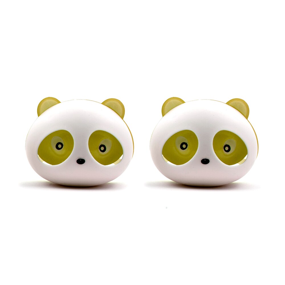 Söt panda bil styling luftfräschare parfym ambientador para auto för luftventil dekoration bil lukt smaker tillbehör 2pc