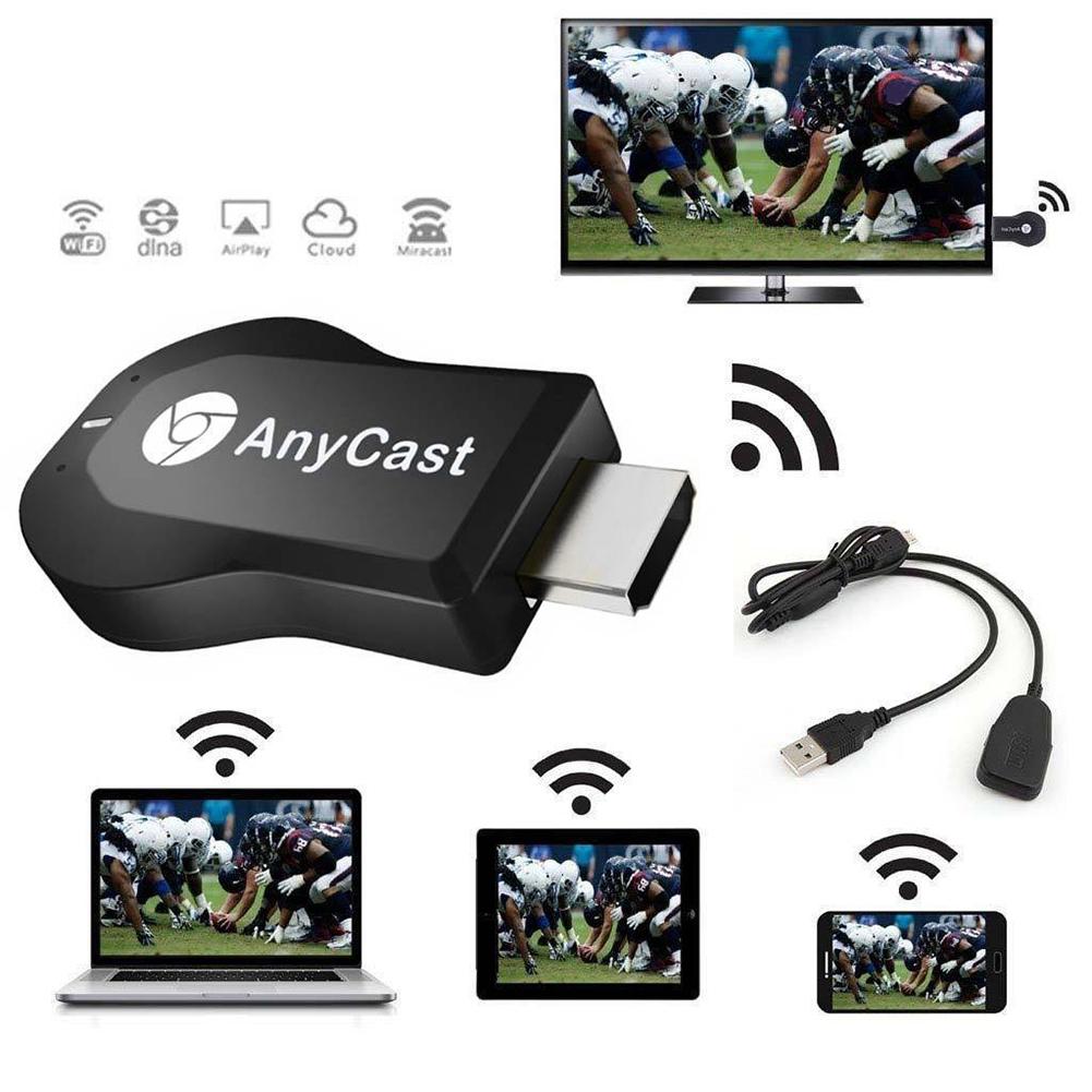 M2 Anycast Hdmi-Compatibele Tv Stok HD1080P Miracast Dlna Airplay Wifi Display Ontvanger Tv Draadloze Adapter Dongle Andriod BHE3