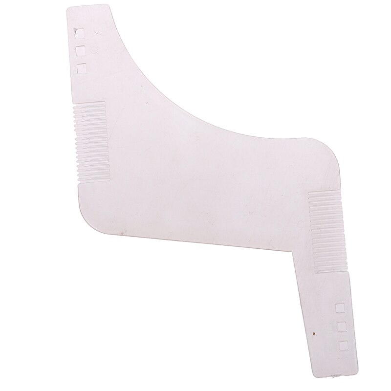 1pc män skägg stil kam utseende mustasch formning frisör plast hår formning styling mall linjal kammar: Vikt