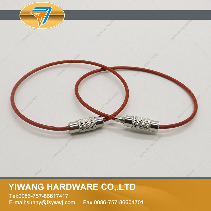 sales well stainless steel wire rope screw lock ring 150mm 10pcs/package hanging ring