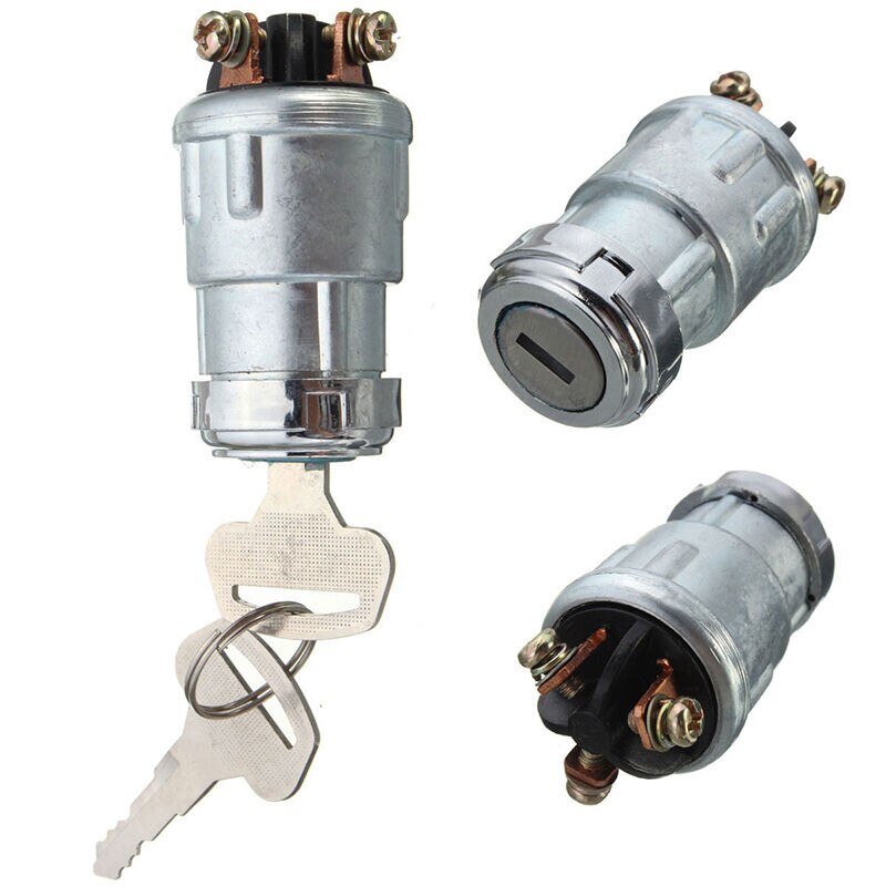 Universal Replacement Ignition Switch Lock Cylinder With 2 Keys For Car Auto Car