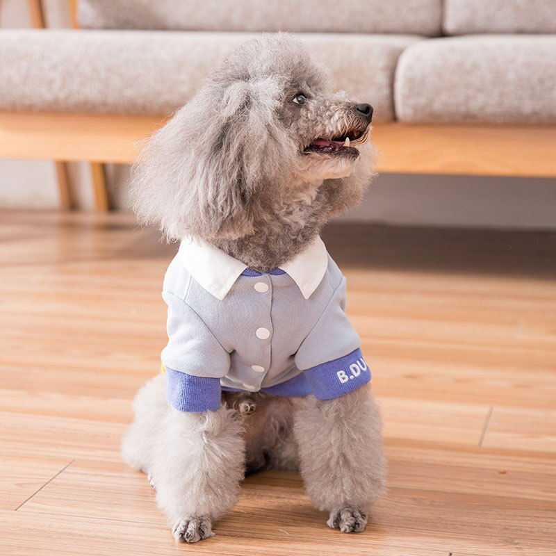 Pet Shirt Clothes Puppy Dog Cloth Printed Pet Shirt Cotton Cat Costumes Dog Autumn Clothes Jacket Coats Pet Clothing