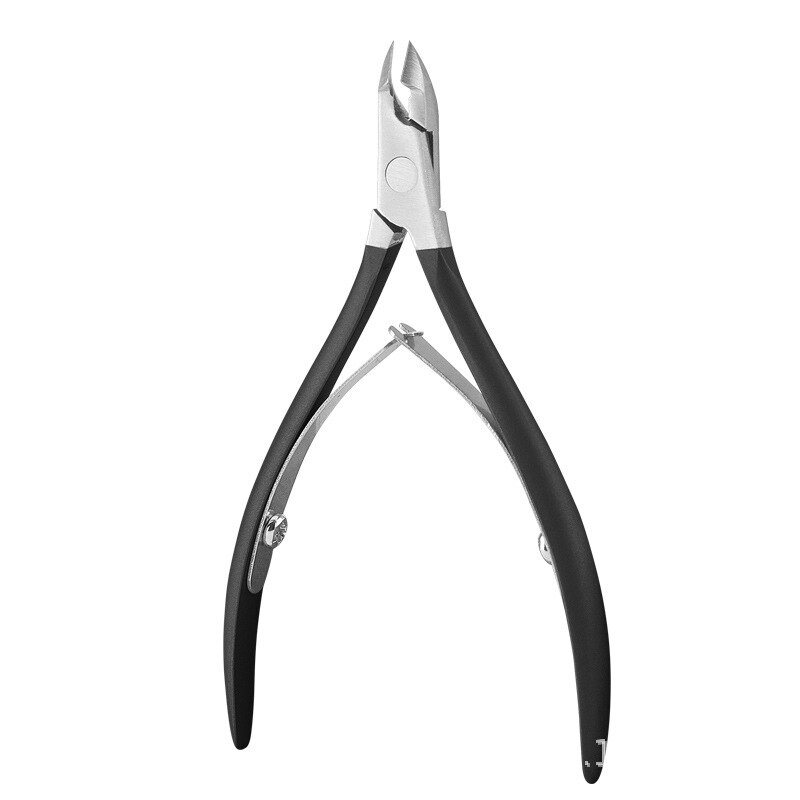 Taoye teemo Nail Cuticle Scissors Stainless Steel Manicure Pedicure Tools Rainbow colors Dead Skin Scissor Nipper Clipper Tools: black 01