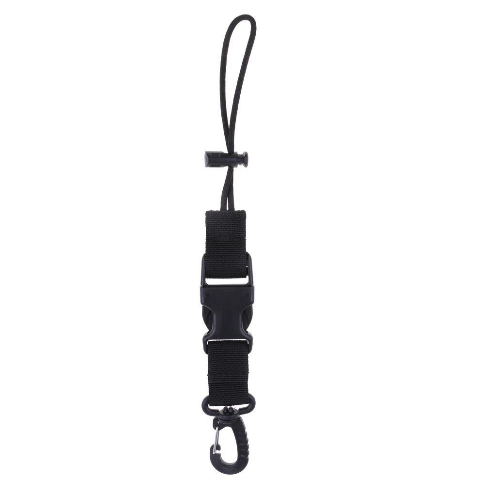 Scuba Diving Webbing Lanyard Strap Quick Release Buckle Clip for Camera Torch Flashlight Accessories
