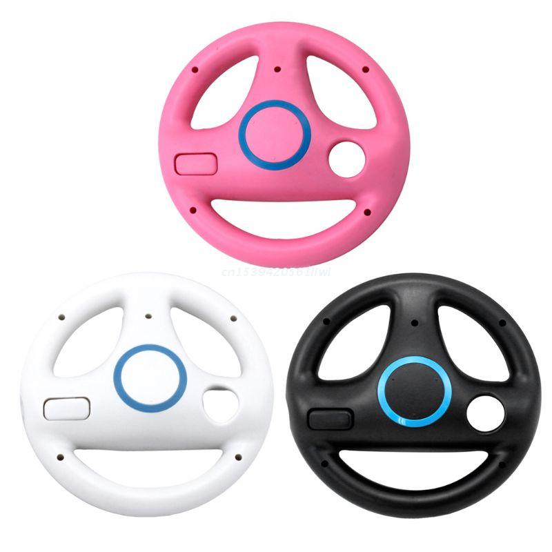 Volante ABS de 3 colores con 4 ventosas para Wii Kart, consola de control remoto para juegos de carreras,