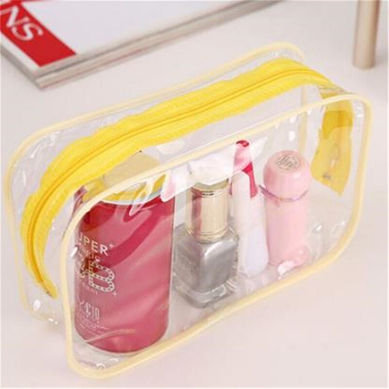 Pvc Cosmetische Zakken Vrouwen Transparant Clear Make-Up Tas Travel Organizer Bad Wassen Tote Beauty Opslag Rits Pouch Make Up Case