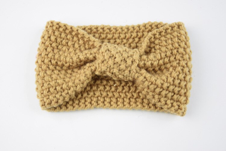 automne hiver plus oreille tricoté bandeau pour femmes filles solide laine chapeaux Turban bandeau tête enveloppement pour dame: 19