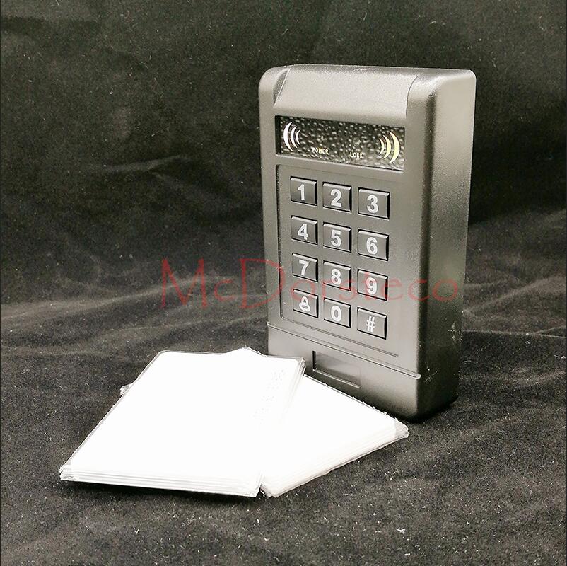 Contact-less 125khz RFID Proximity Card Access Control System RFID/EM Luminous Keypad Proximity Door Lock wiegand input: Thin Card
