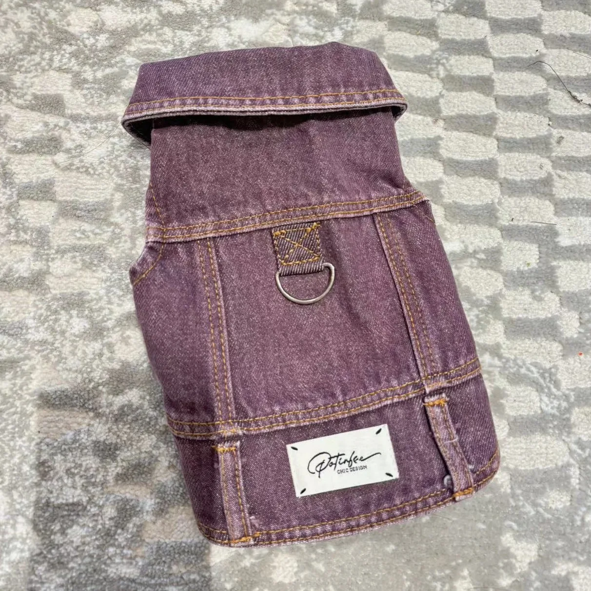 chaleco vaquero para mascotas lavado totalmente de algodón Denim Bixiong Bomei Teddy ropa de abrigo para perros ropa para cachorros chaleco para perros disfraz para perros: XXXL / Negro