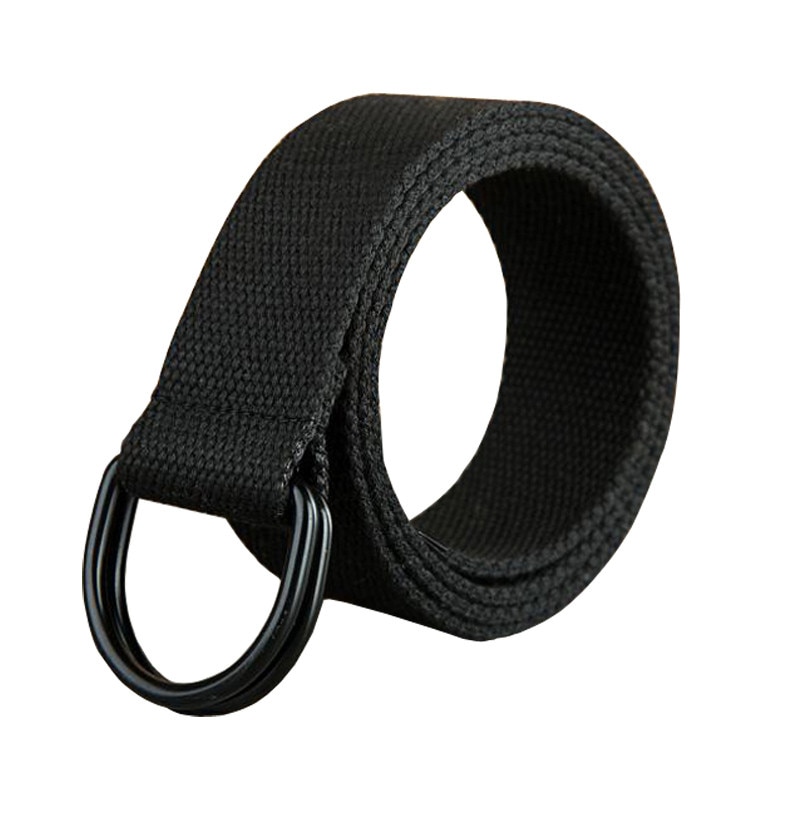 Casual Unisex Canvas Stof Riem D Ring Gesp Webbing Taille Band Unisex Canvas Stof Riem D Ring Gesp taille Band