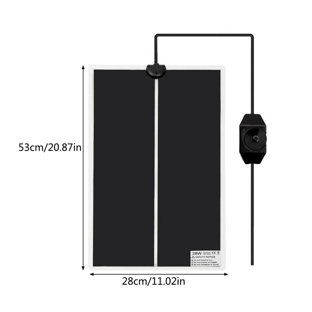Terrarium Reptielen Warmte Mat Elektrische Kat Hond Verwarming Mat Pad Klimmen Huisdier Reptielen Verwarming Warme Pads Temperatuur Controller Mat: 08 28W AU